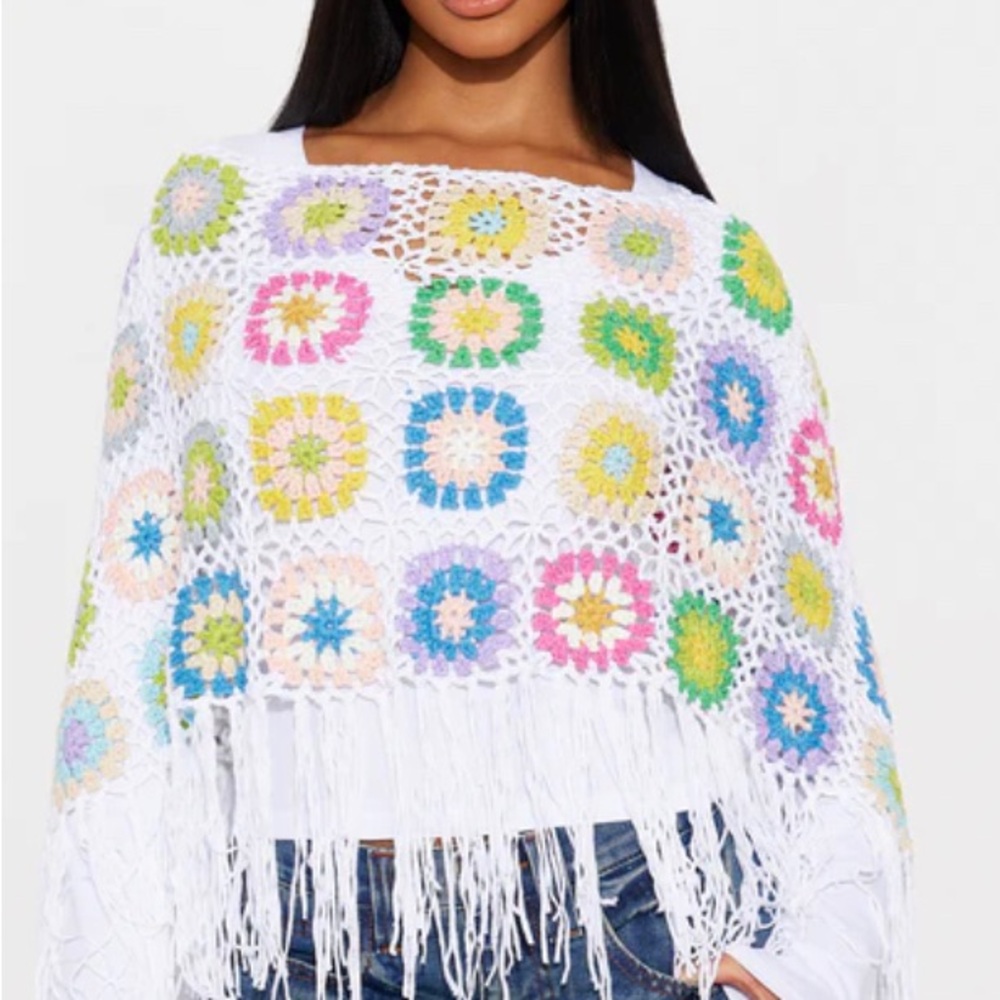 Crochet Fringe Poncho
